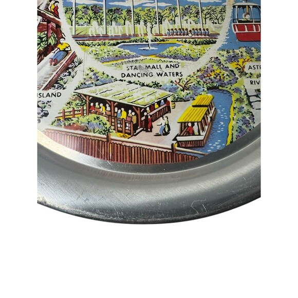 Vintage DFW Six Flags Over Texas Souvenir Decorative Plate 11” Amusement Park - Picture 7 of 14